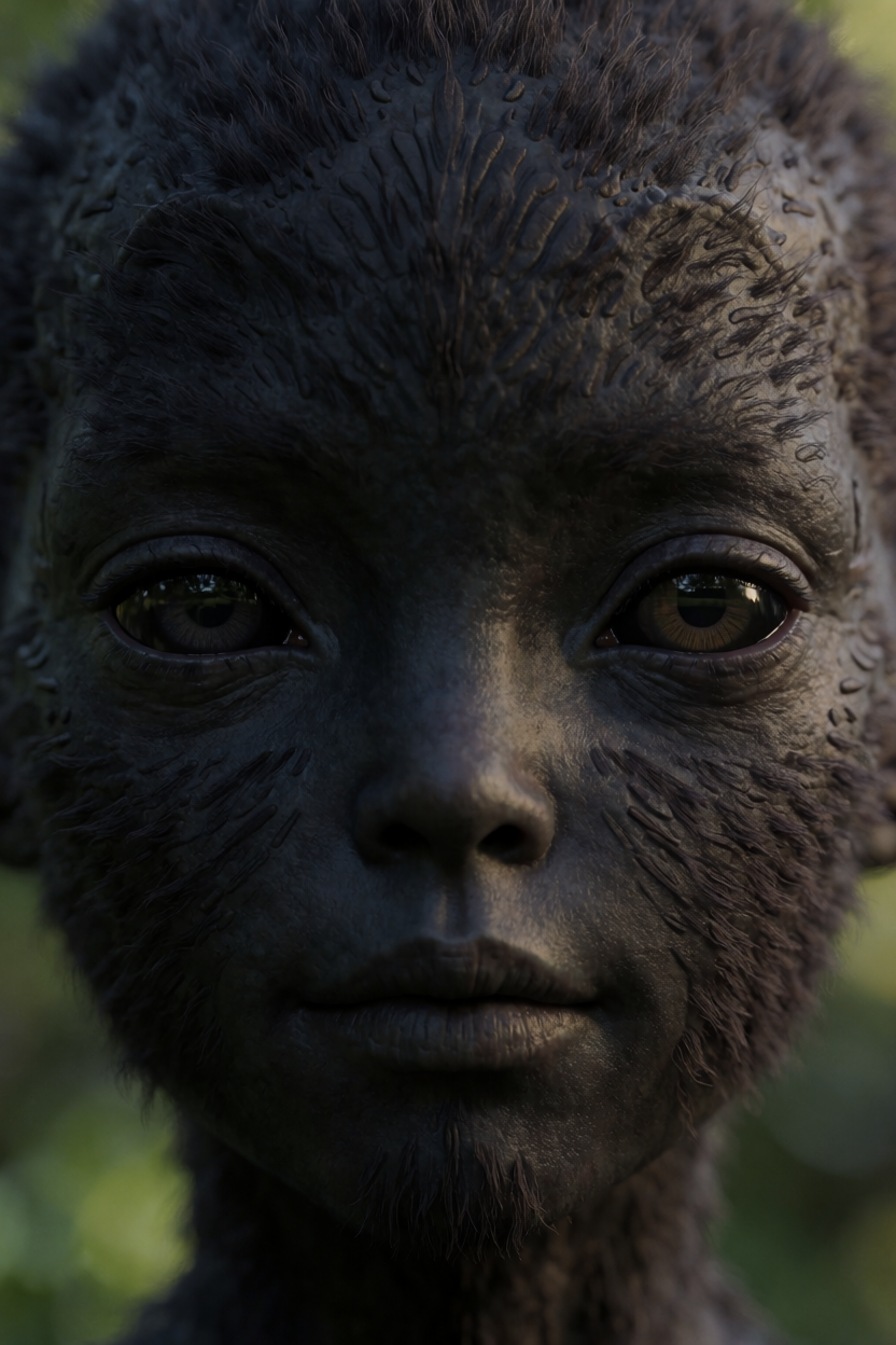 AI identification plate (Signature detail) of Black-Eyed Children
