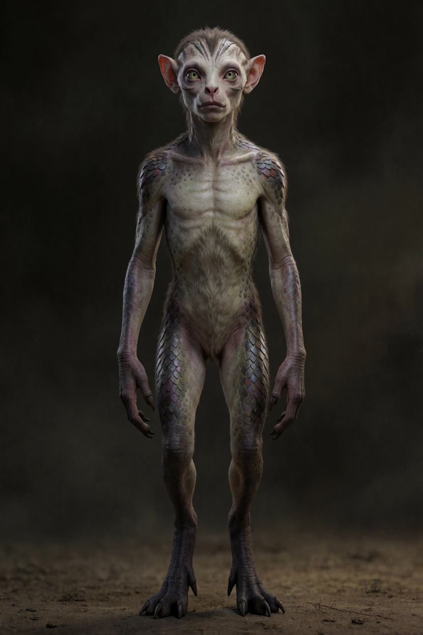 AI identification plate (Full body) of Chupacabra