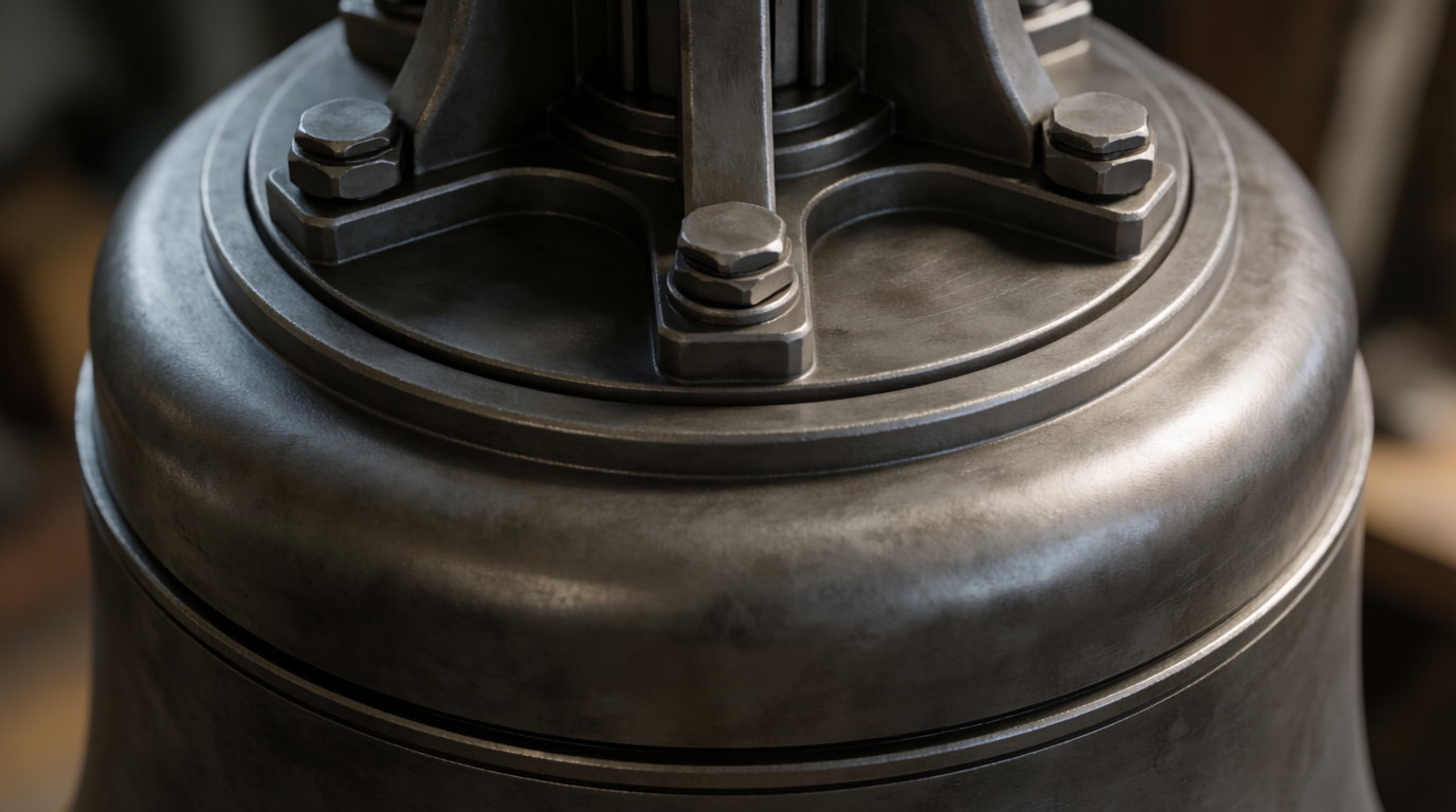 AI-generated close-up of speculative Die Glocke housing.