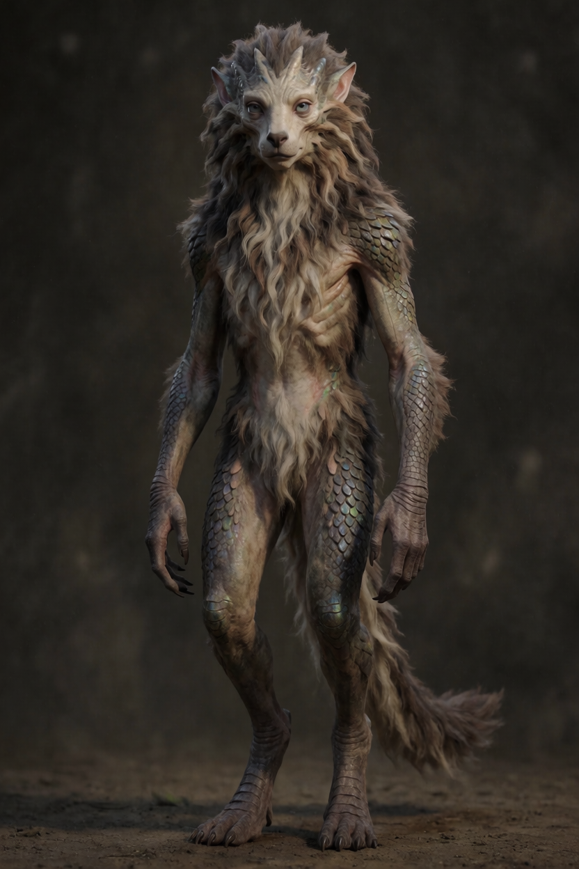 AI identification plate (Full body) of Dogman