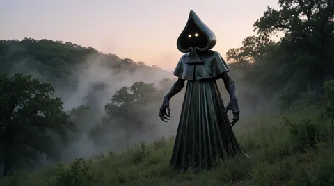 AI identification plate (In habitat) of Flatwoods Monster