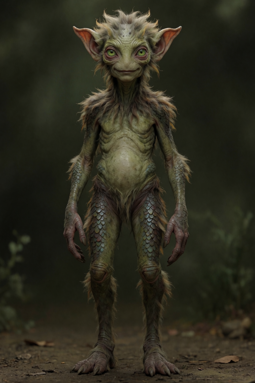 AI identification plate (Full body) of Hopkinsville Goblins