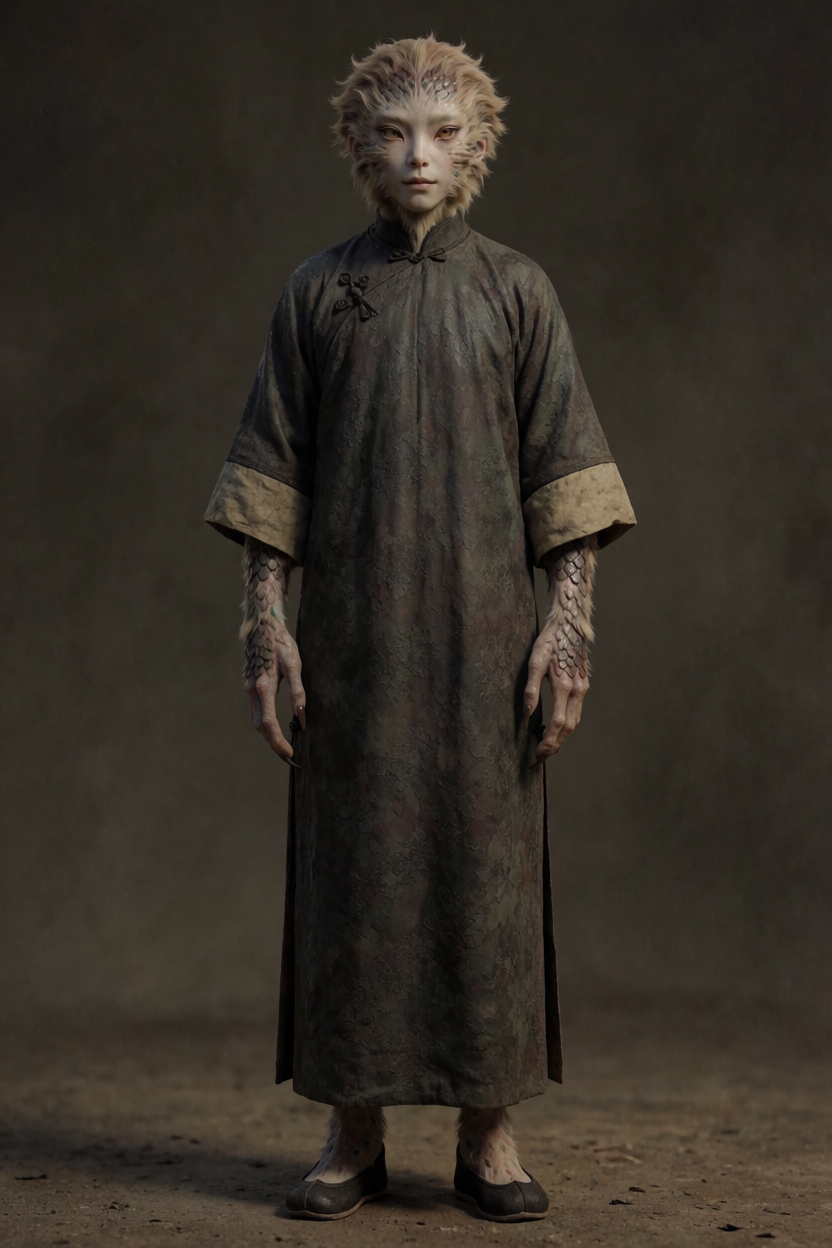 AI identification plate (Full body) of Jiangshi