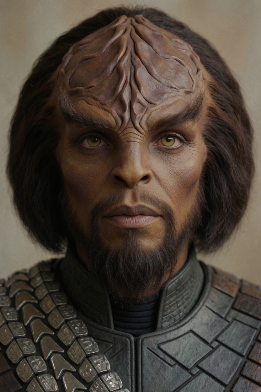 AI identification plate (Front view) of Klingons