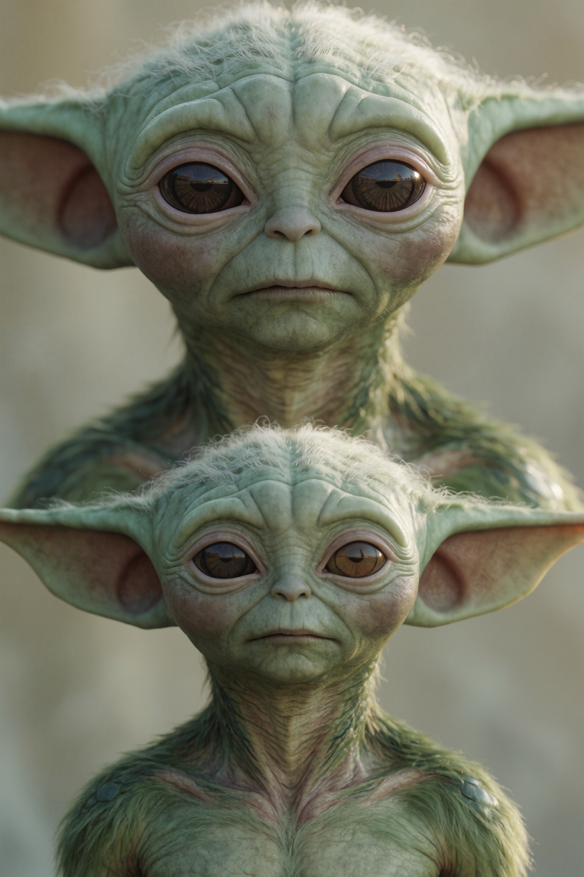 AI identification plate (Front view) of Little Green Men