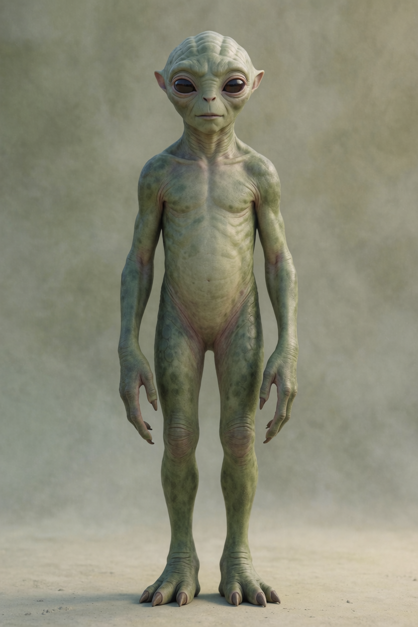 AI identification plate (Full body) of Little Green Men