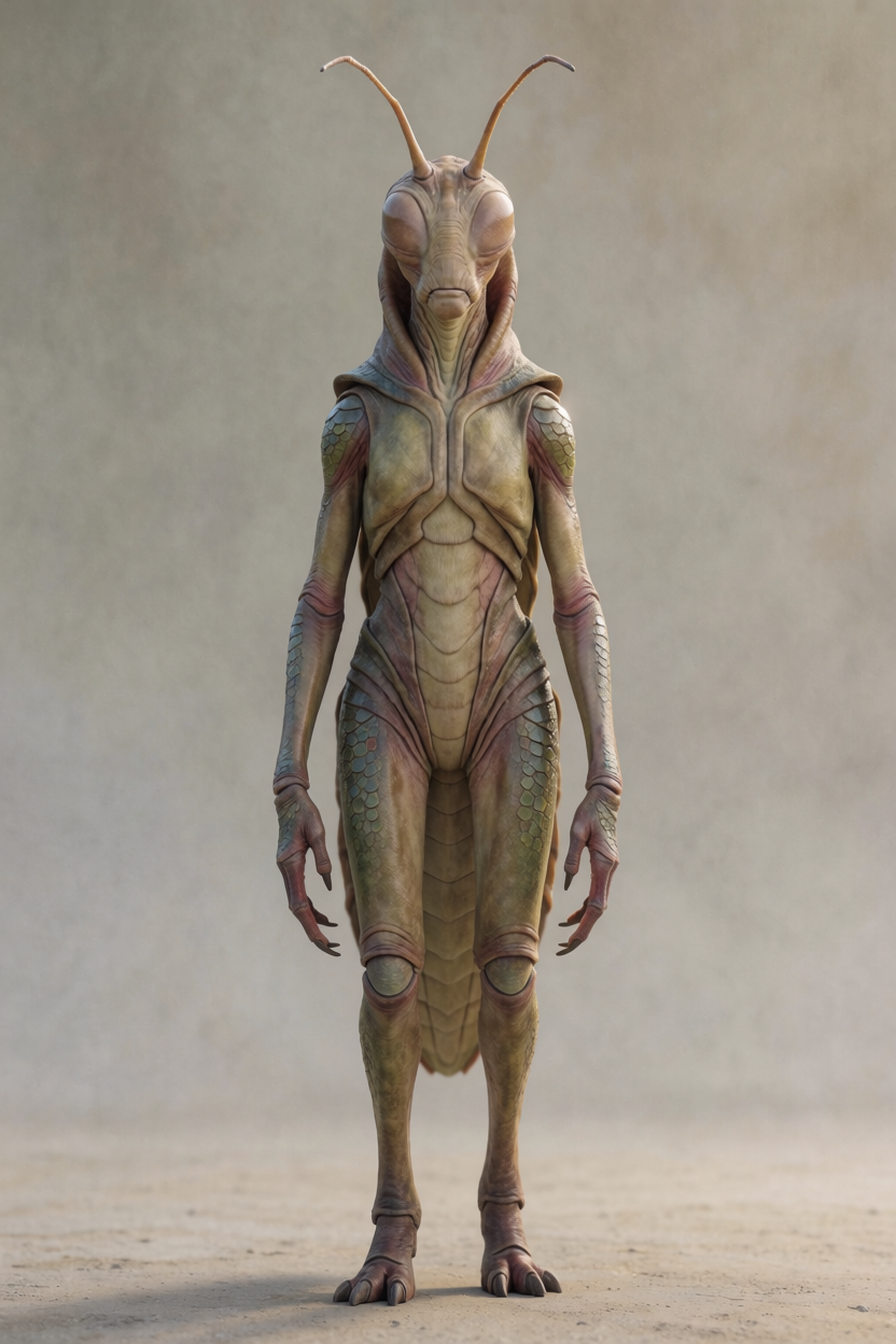 AI identification plate (Full body) of Mantis Aliens