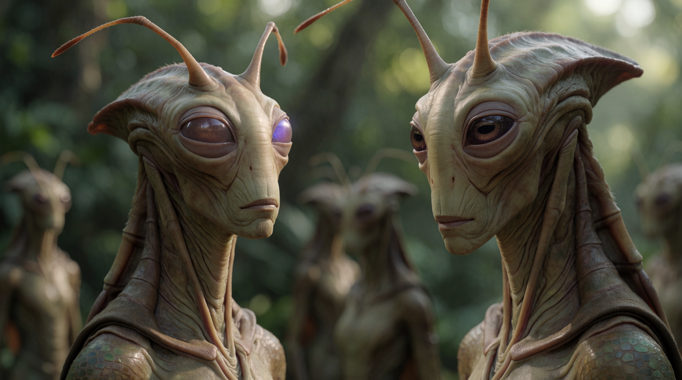 AI identification plate (In habitat) of Mantis Aliens