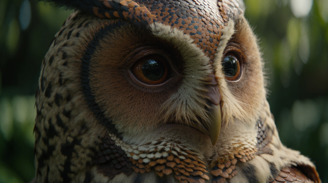 AI identification plate (In habitat) of Owlman