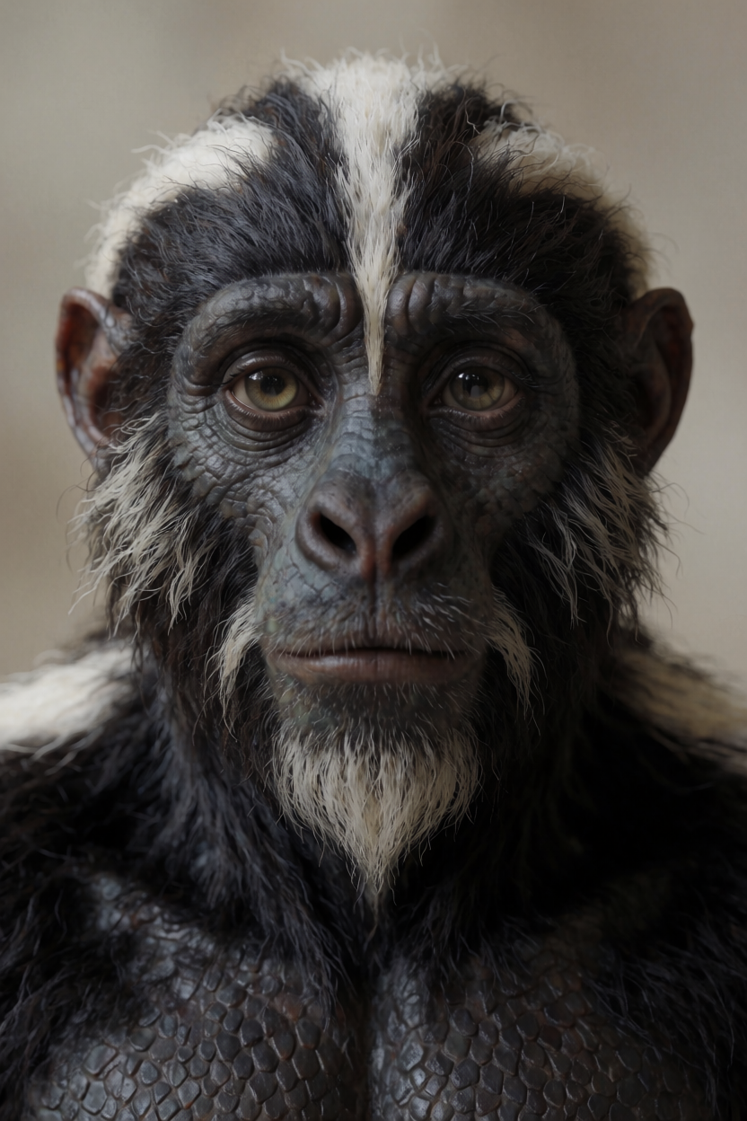 AI identification plate (Front view) of Skunk Ape
