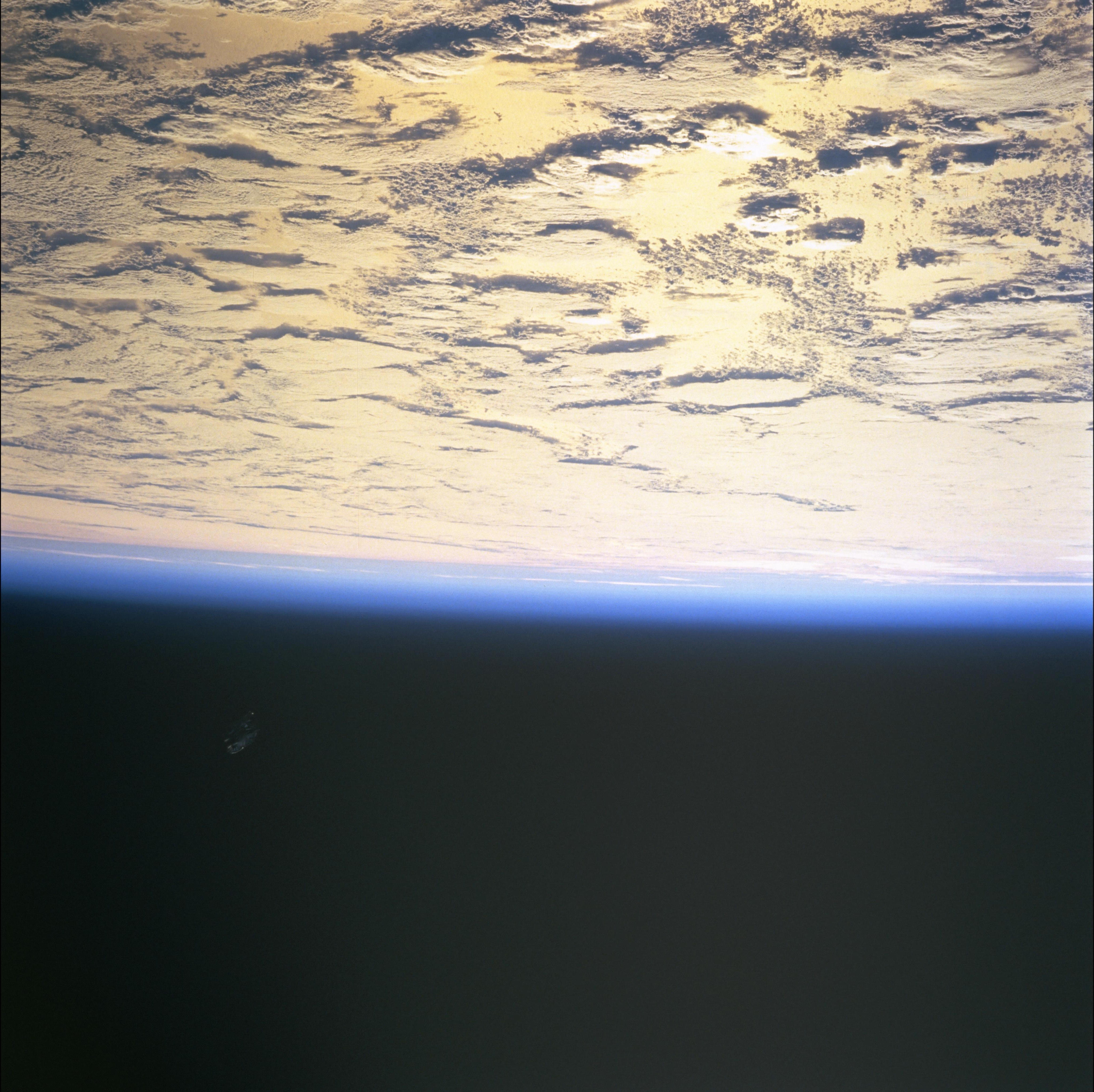 NASA STS-88 still STS088-724-65 of the same free-flying thermal cover, public domain.